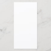 No Photo Hydrangea Wedding Invitation Flat Card (裏面)