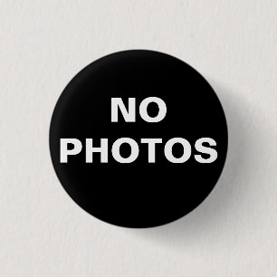 「No Photos」ピンオンボタン 缶バッジ