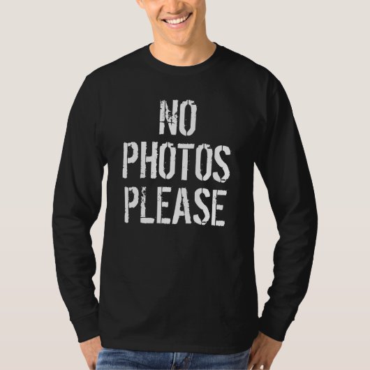 No photos Please Men's Tシャツ (正面)