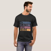 No Place Like 127001 Localhostギーク Tシャツ (正面フル)