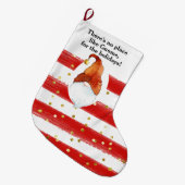 No Place Like Gnome Custom Christmas Stocking ラージクリスマスストッキング (正面 (吊り時))
