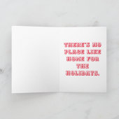 No Place Like Home for the Holidaysクリスマスカード カード (内部)