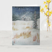 No Place Like Home for the Holidaysクリスマスカード カード (黄色い花)