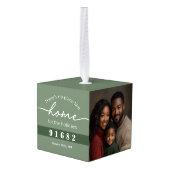 No Place Like Home for the Holidays写真 キューブオーナメント (裏面アングル)