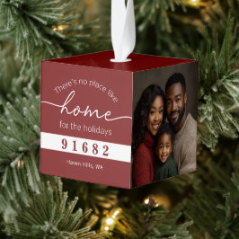 No Place Like Home for the Holidays写真 キューブオーナメント