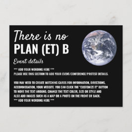 No Plan(et) B、気候変動詳細 エンクロージャーカード