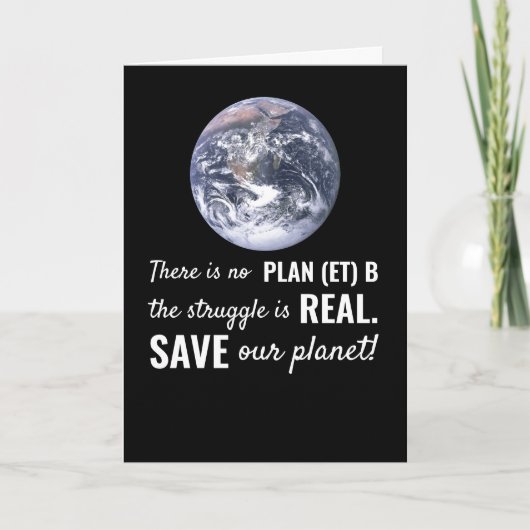 No Plan(et) B、気候変動 カード (正面)