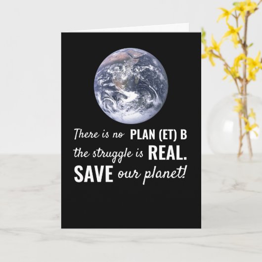 No Plan(et) B、気候変動 カード (黄色い花)