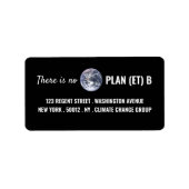 No Plan(et) B、気候変動 ラベル (正面)