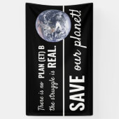 No Plan(et) B、気候変動 横断幕 (縦)