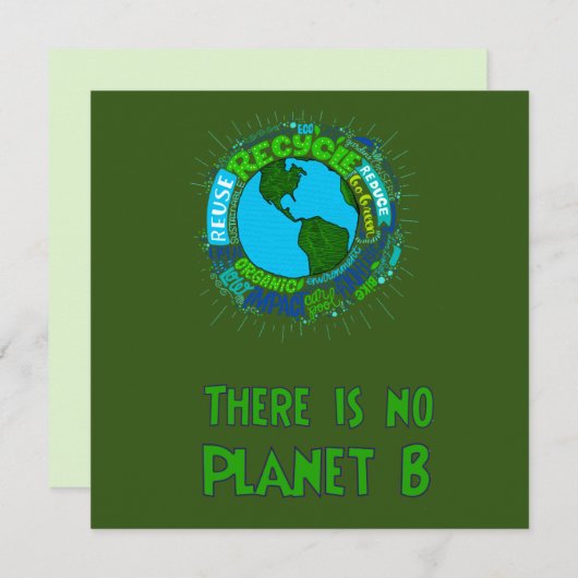 no Planet B 招待状 (正面/裏面)