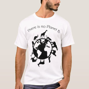 「No Planet B Animal Rights Earth Day」エコロ Tシャツ