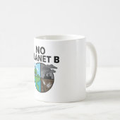 No Planet B Magと環境認識度アート コーヒーマグカップ (正面右)