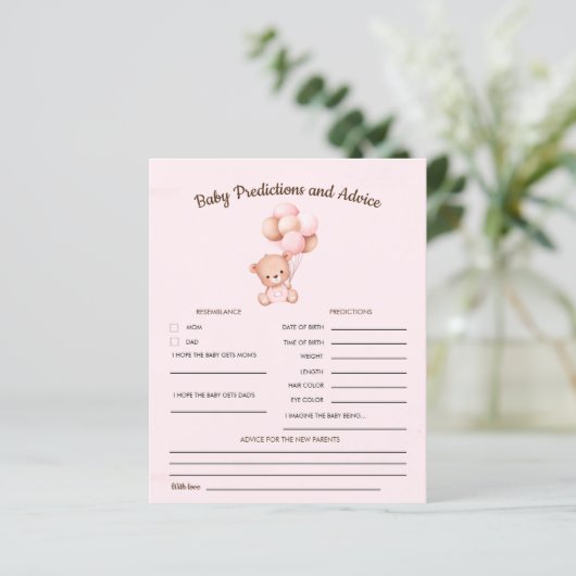 No podemos esperar mas Lindo oso Rosa Baby shower (スタンド正面)