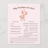 No podemos esperar mas Lindo oso Rosa Baby shower (正面)