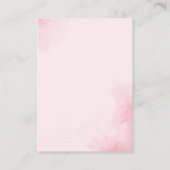 No podemos esperar mas Lindo oso Rosa Baby shower エンクロージャーカード (裏面)