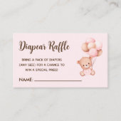 No podemos esperar mas Lindo oso Rosa Baby shower エンクロージャーカード (正面)