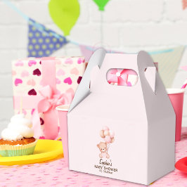No podemos esperar mas Lindo oso Rosa Baby shower フェイバーボックス