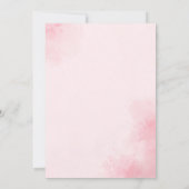 No podemos esperar mas Lindo oso Rosa Baby shower 招待状 (裏面)