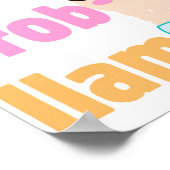 no prob – ラマのポスター3年生 ポスター (角)