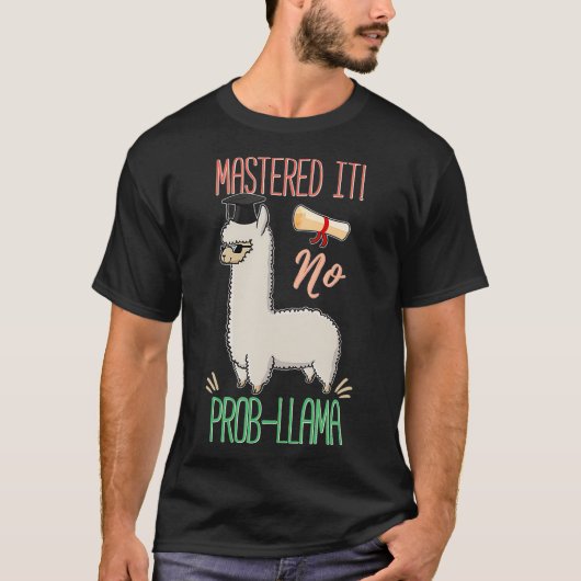No Prob-Llamaをマスター Tシャツ (正面)