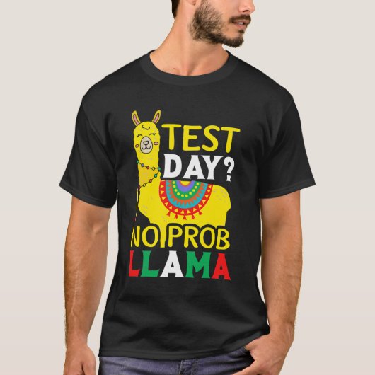No Prob-llama先生教え試験 Tシャツ (正面)