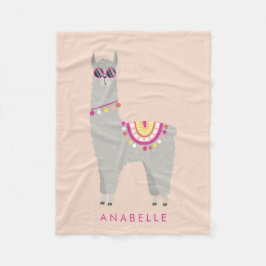 No Prob - Llama – キッズパーソナライズされた フリースブランケット