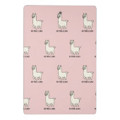 "No Prob-Llama" Cute Llama Doodle - Chill Vibe ミニクリップボード (裏面)