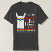 No Prob Llama To Be Gay Different Pride LGBT Mothe Tシャツ (デザイン正面)