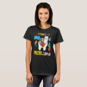 No Problalama問題スペインのLlama Kid Student Tea Tシャツ (正面フル)