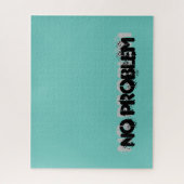 No problemあなたのテキストブルー懸命難しい悪 ジグソーパズル (縦)