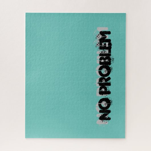 No problemあなたのテキストブルー懸命難しい悪 ジグソーパズル (縦)