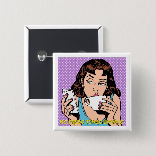 NO PUEDO TENGO ENSAYO 缶バッジ (正面&裏面)