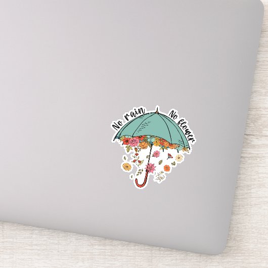 No Rain No Flower 前向きSticker シール (詳細)