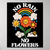 No Rain No Flowers _ Rainbow Nature _ Motivation  ポスター (正面)