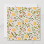 No rain no flowers watering can with flowers シーズンカード (裏面)