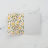 No rain no flowers watering can with flowers シーズンカード (内部)