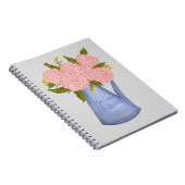 No rain no flowers watering can with flowers ノートブック (右側)