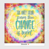 No re後悔Bohoフローラカラフル花 シール (シート)