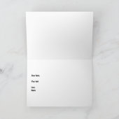 No Readmittance Exit Only折り畳みグリーティングカード カード (内部)