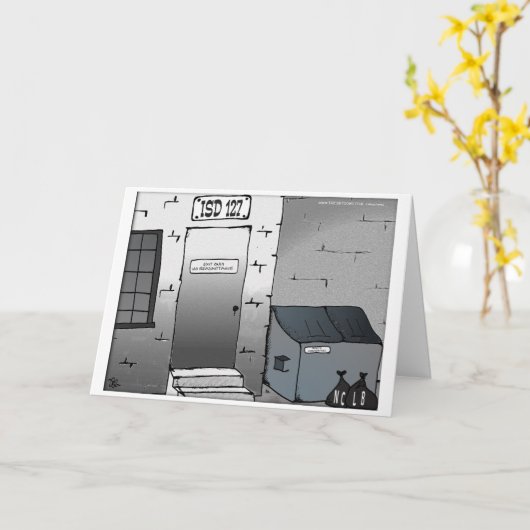 No Readmittance Exit Only折り畳みグリーティングカード カード (黄色い花)