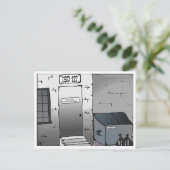 No Readmittance Exit Only ポストカード (スタンド正面)