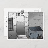 No Readmittance Exit Only ポストカード (正面/裏面)