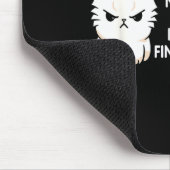 No Repeat Yourself I Ignored You Funny Cat Saying  マウスパッド (コーナー)