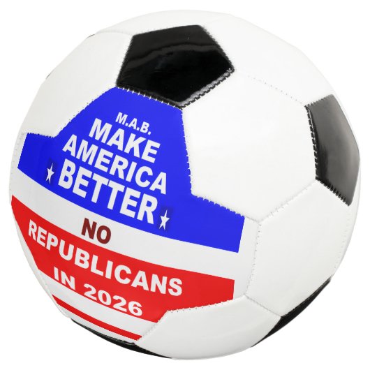"NO Republicans" サッカーボール (3/4)