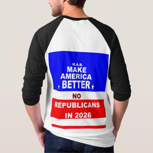 "NO Republicans" Tシャツ (裏面)