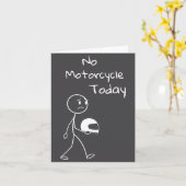 No Ride Today Funny Motorcycle Motorcycle Lovers M カード (黄色い花)