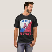 No Risk No Reward登山Bouldering Freeclimbing Tシャツ (正面フル)