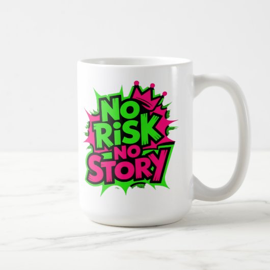 No Risk No Story コーヒーマグカップ (右)