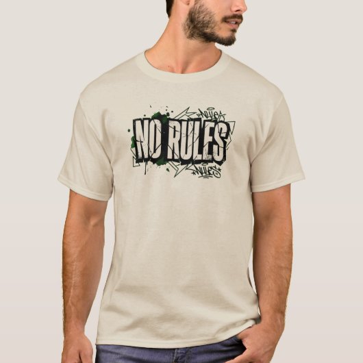 No Rules Bold Attitude Logo Tee Tシャツ (正面)